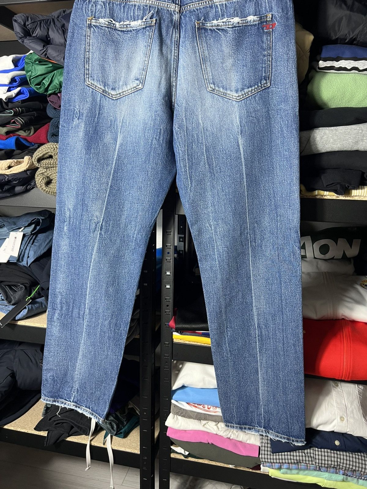 Diesel 🔥 Diesel Italian Distressed Straight Jeans Size 34 Italy 🧵 Size US 34 / EU 50 - 3 Thumbnail