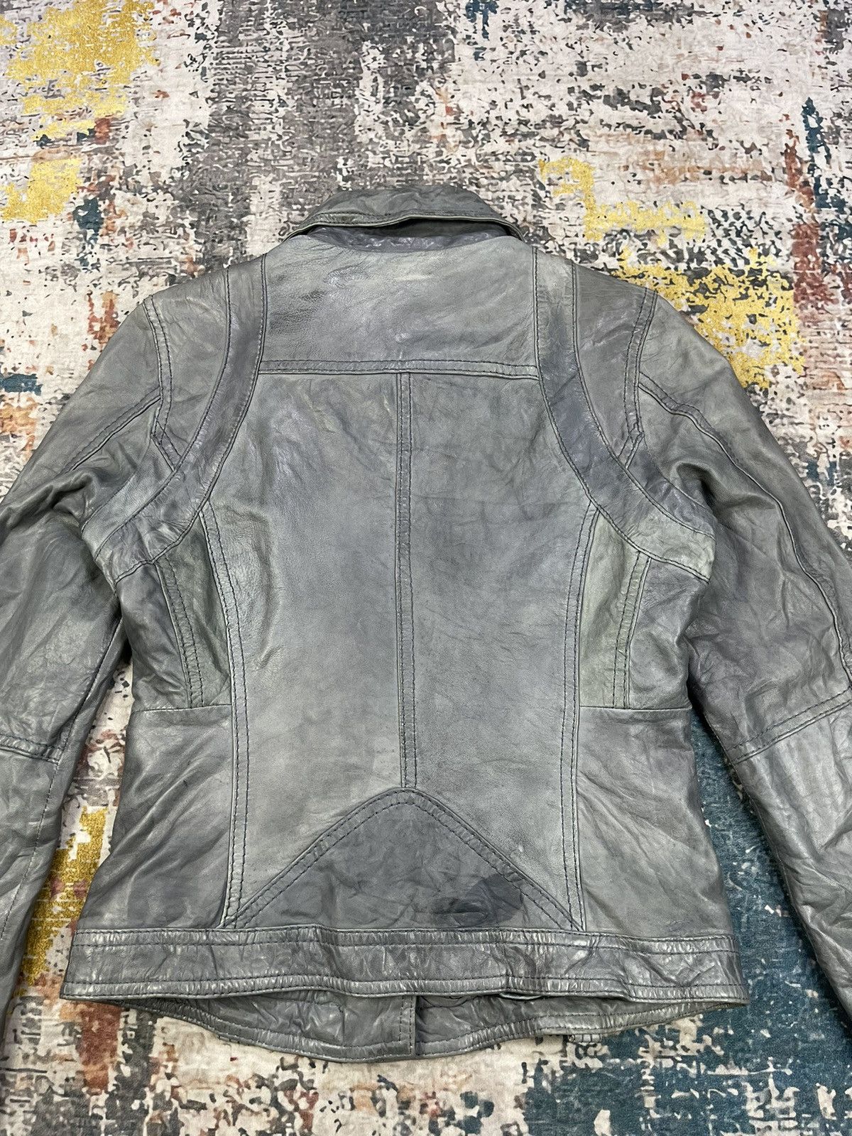 Genuine Leather Street One Sheep Leather Double Collar Biker Jackets Size S / US 4 / IT 40 - 6 Thumbnail
