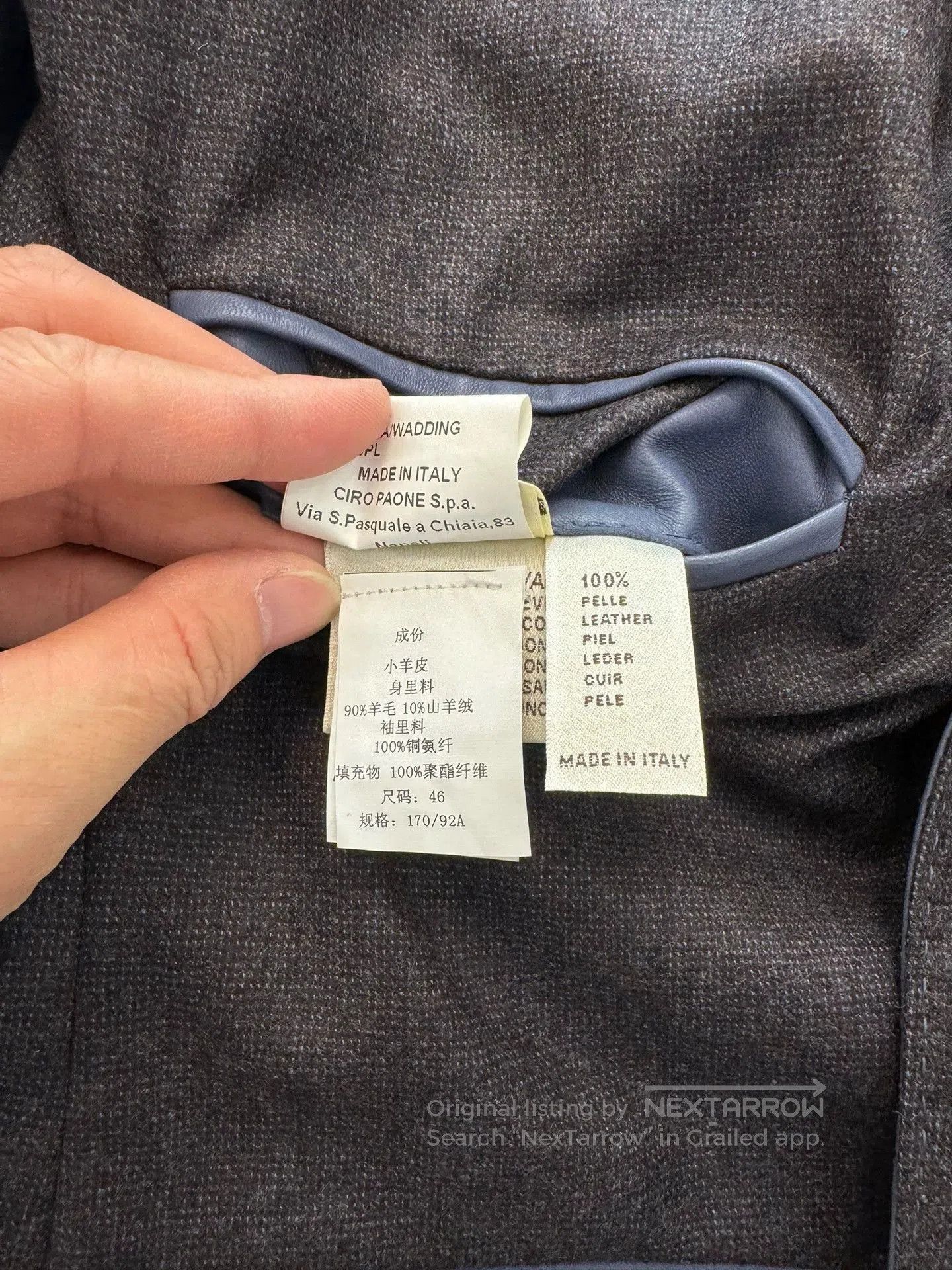 Kiton Multi Leather Jacket Size S. Size US S / EU 44-46 / 1 - 9 Thumbnail