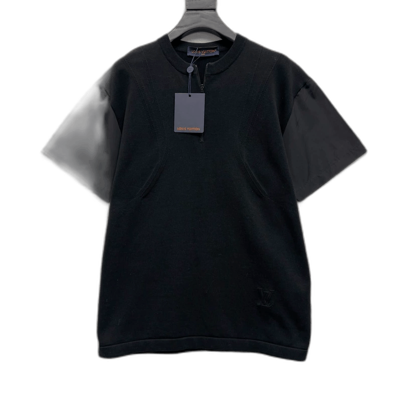 Louis Vuitton Louis Vuitton LV Zip Neck Short Sleeve T-shirt - dmc Size M / US 6-8 / IT 42-44 - 1 Thumbnail
