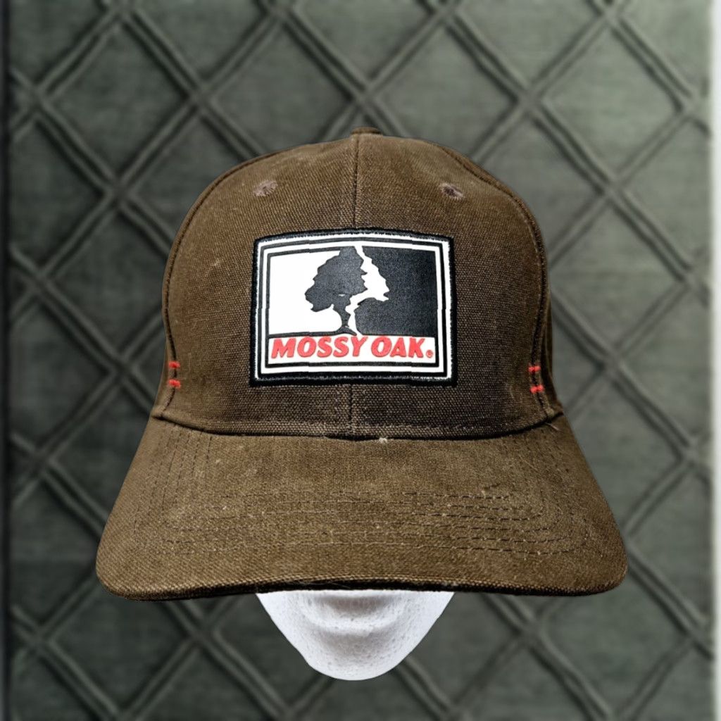 Vintage Mossy Oak Hat Snapback Men Brown One Size Hunting Outdoor Size ONE SIZE - 1 Thumbnail