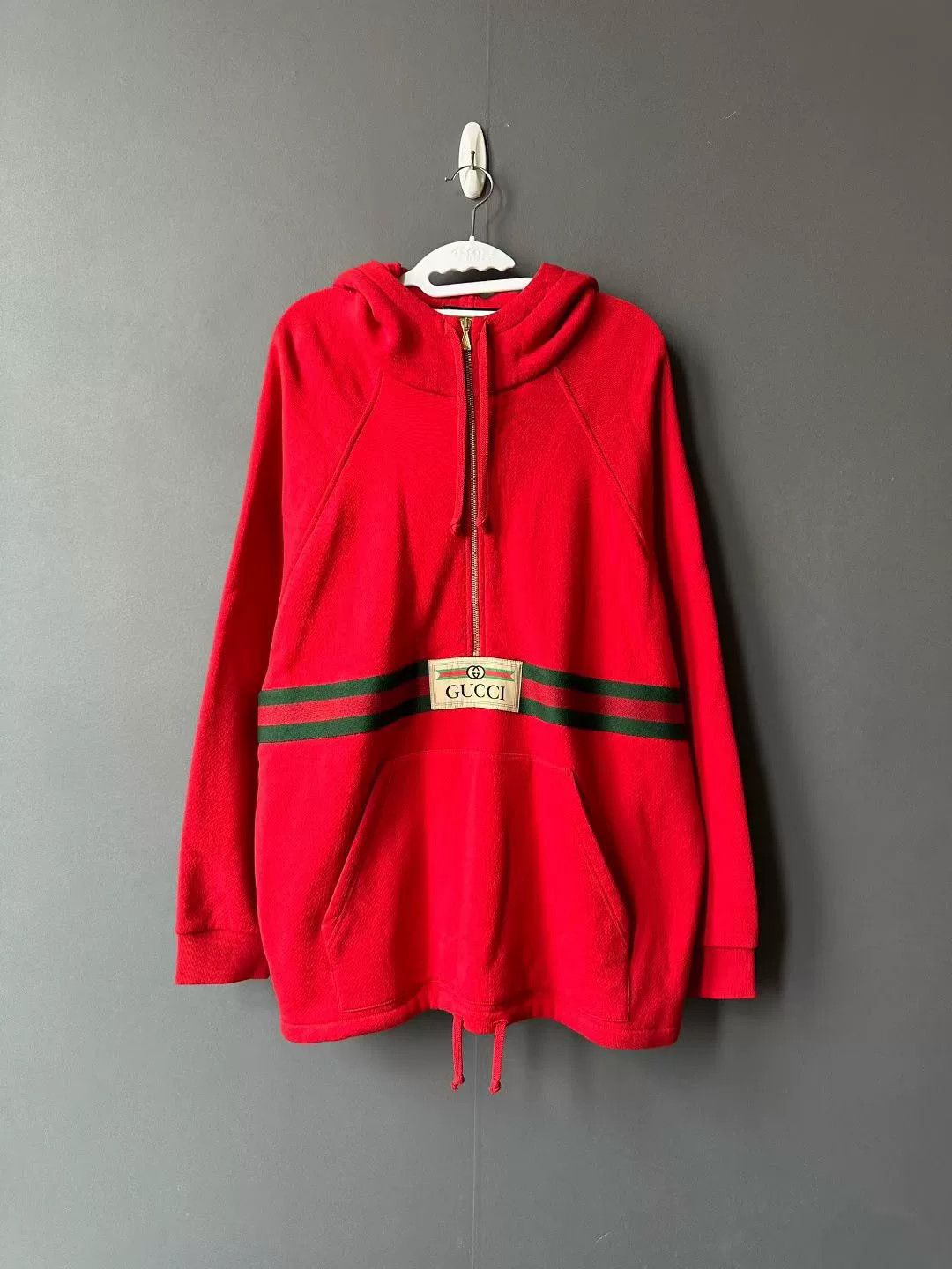 Gucci gucci half-zip red sweatshirt for men Size US M / EU 48-50 / 2 - 1 Preview