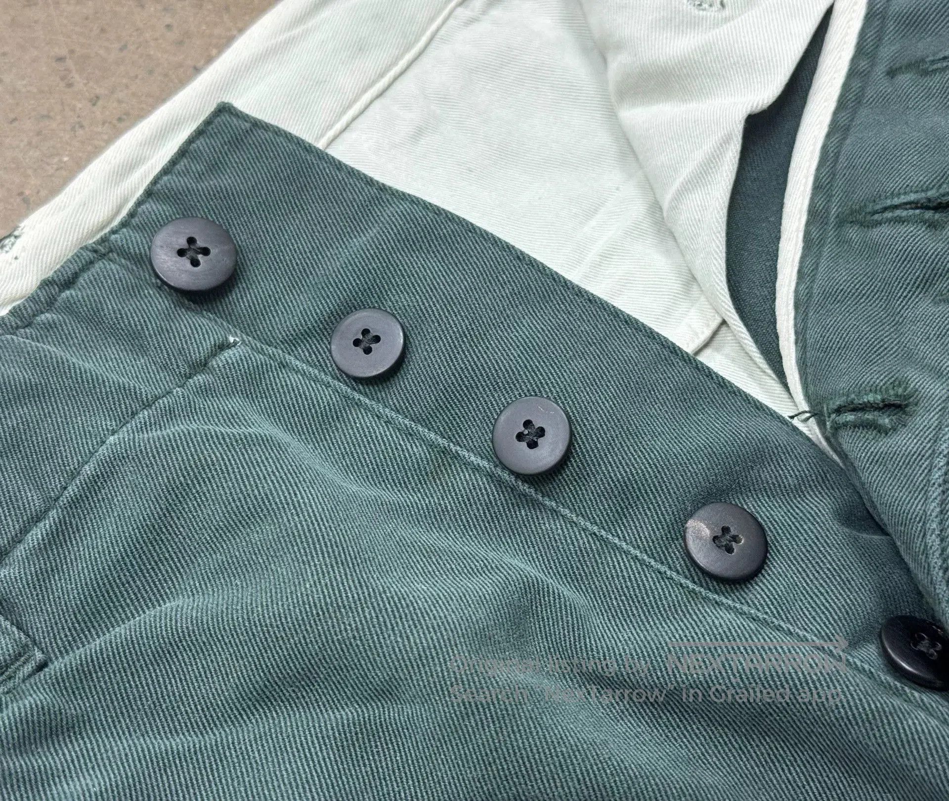 Visvim visvim field chino pants in washed green. Size US 42 / EU 58 - 5 Thumbnail