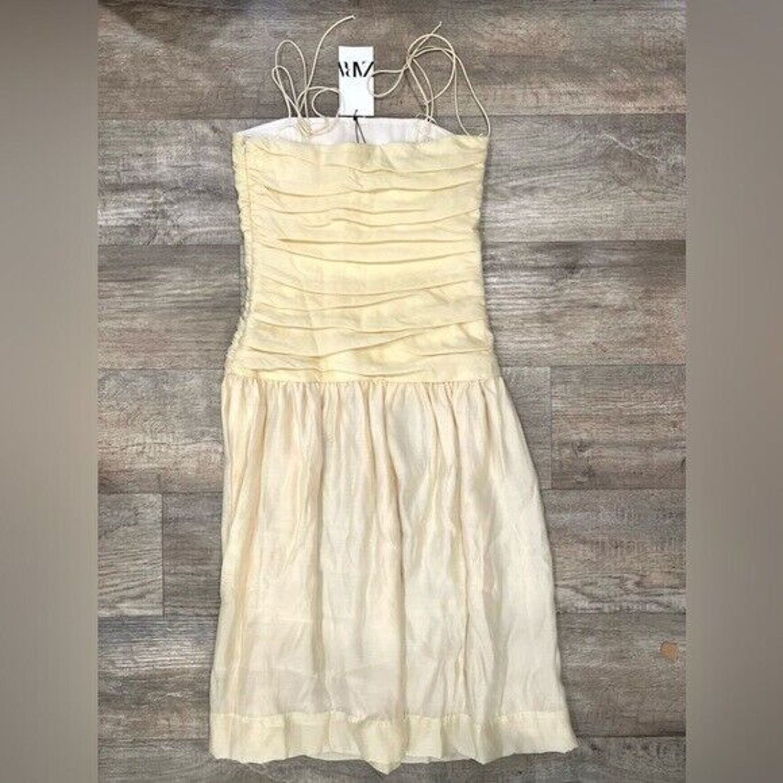 Zara ZARA BLOGGER FAVE!!! Ruched Midi Dress NWT Size L / US 10 / IT 46 - 24 Thumbnail