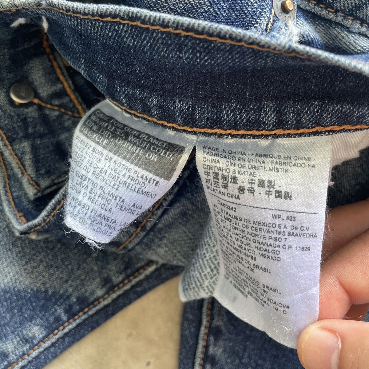 Levi's Vintage Levi’s 505 Big E THRASHED Jean Faded Denim Pants W34 Size US 34 / EU 50 - 8 Thumbnail