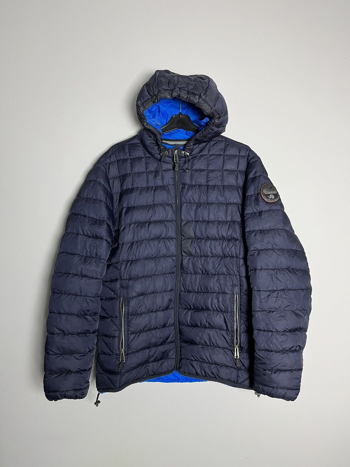 image of Napapijri Puffer Light Jacket in Navy, Men's (Size Large)