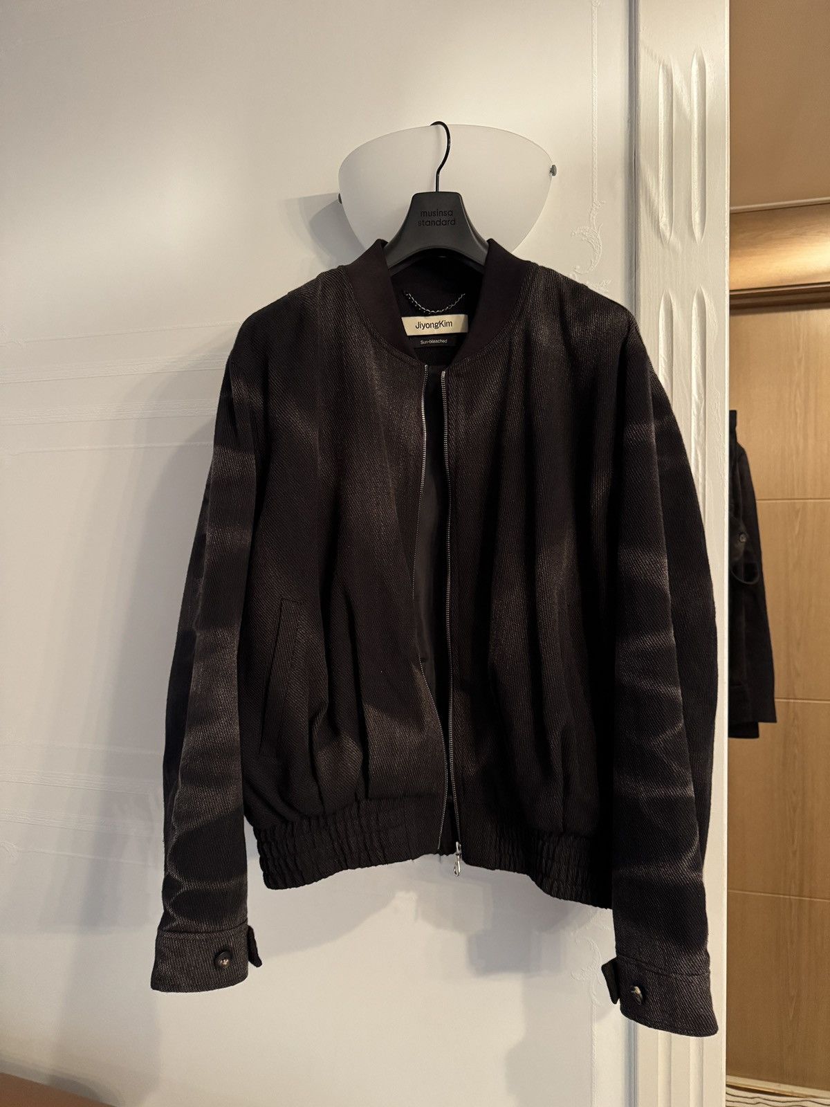 JiyongKim Jiyongkim 25AW Tweed Bomber Black Size US L / EU 52-54 / 3 - 5 Thumbnail