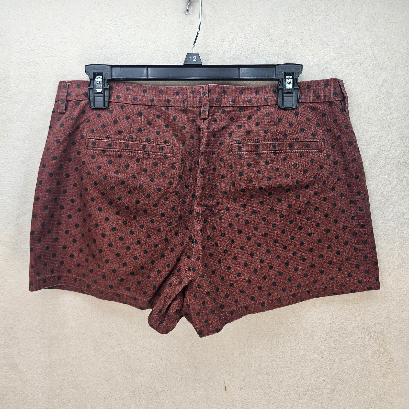 Madewell MADEWELL WOMEN'S 10 CARAMEL BROWN POLKADOT SHORTS Size 32" / US 10 / IT 46 - 6 Thumbnail