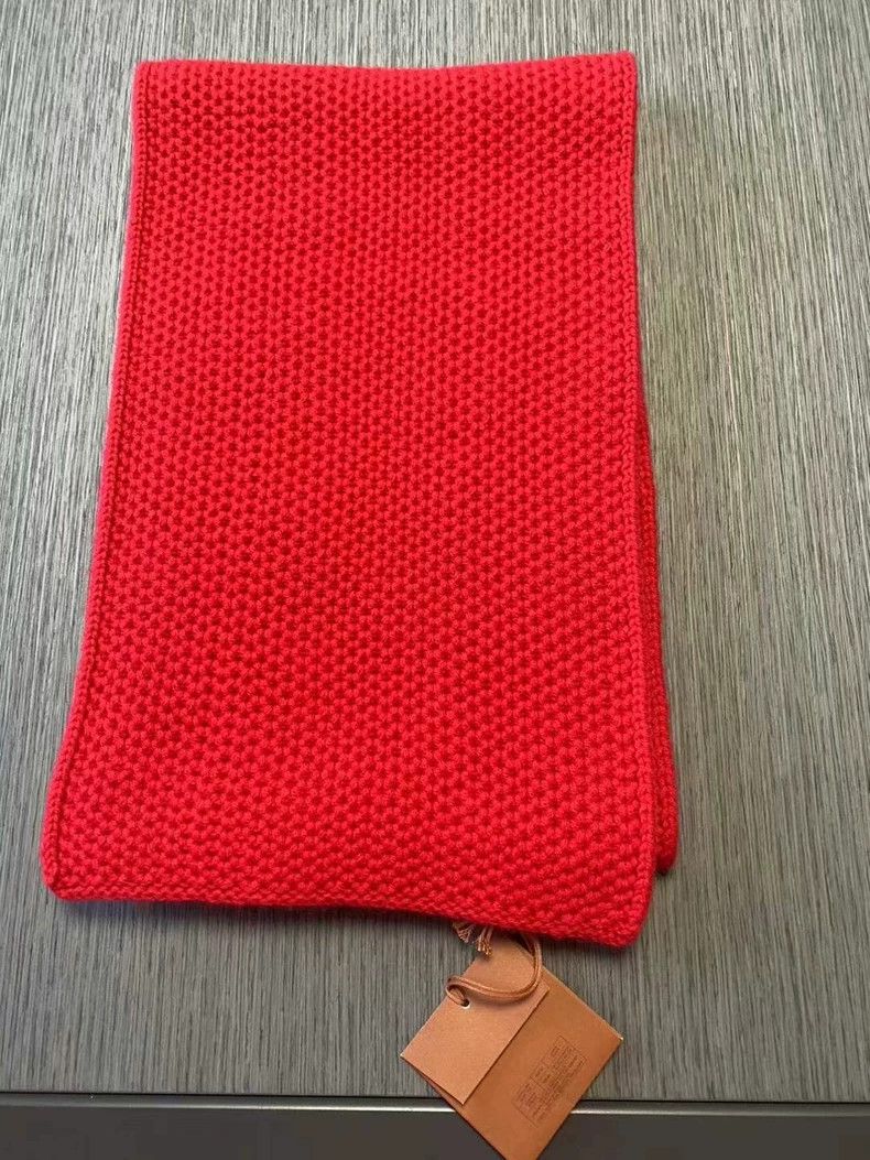 Loro Piana LORO PIANA Red cashmere scarf Size ONE SIZE - 4 Thumbnail