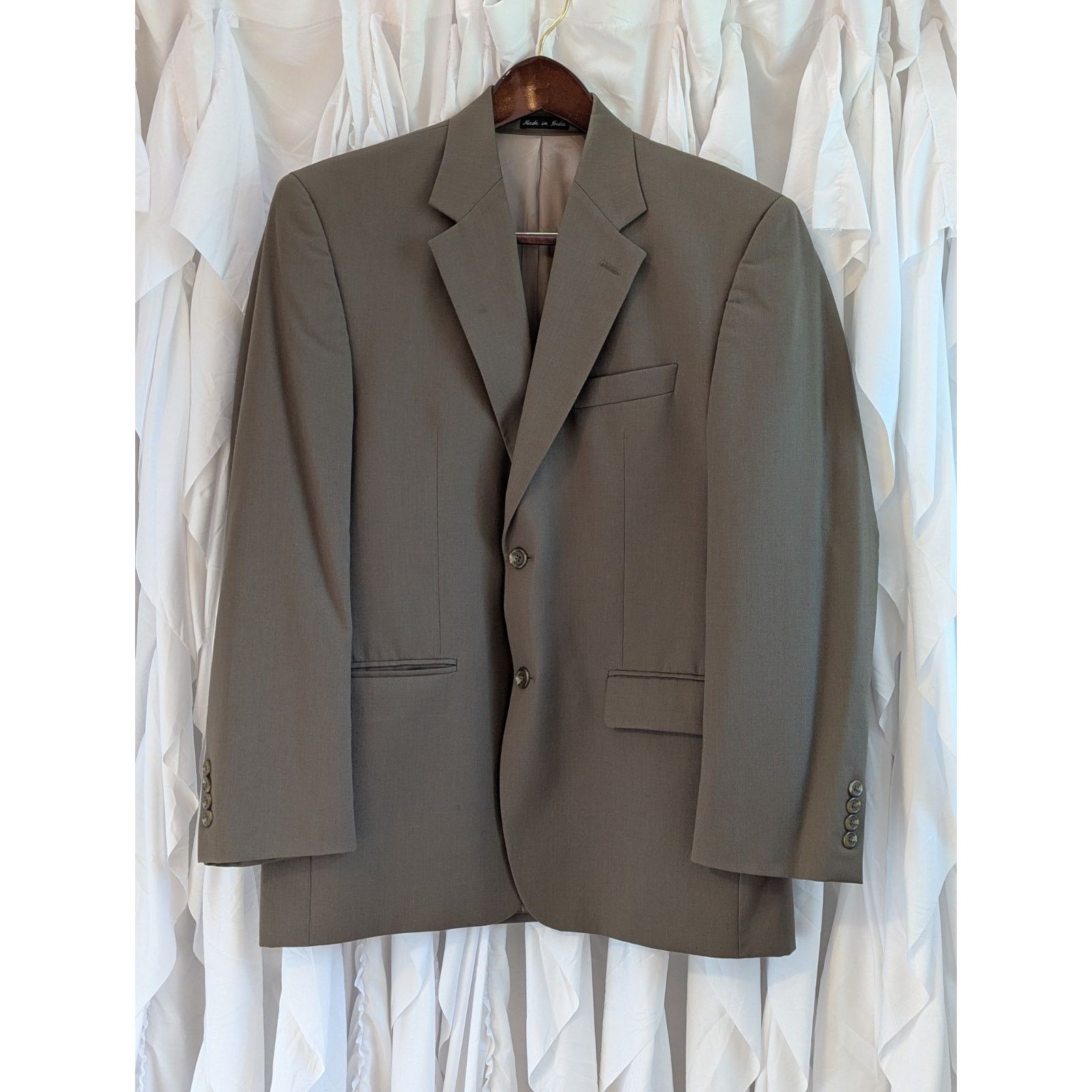 Chaps Size 42R Brown Pure New Wool 2 Button Notch Lapel Blazer Size 42R - 1 Thumbnail