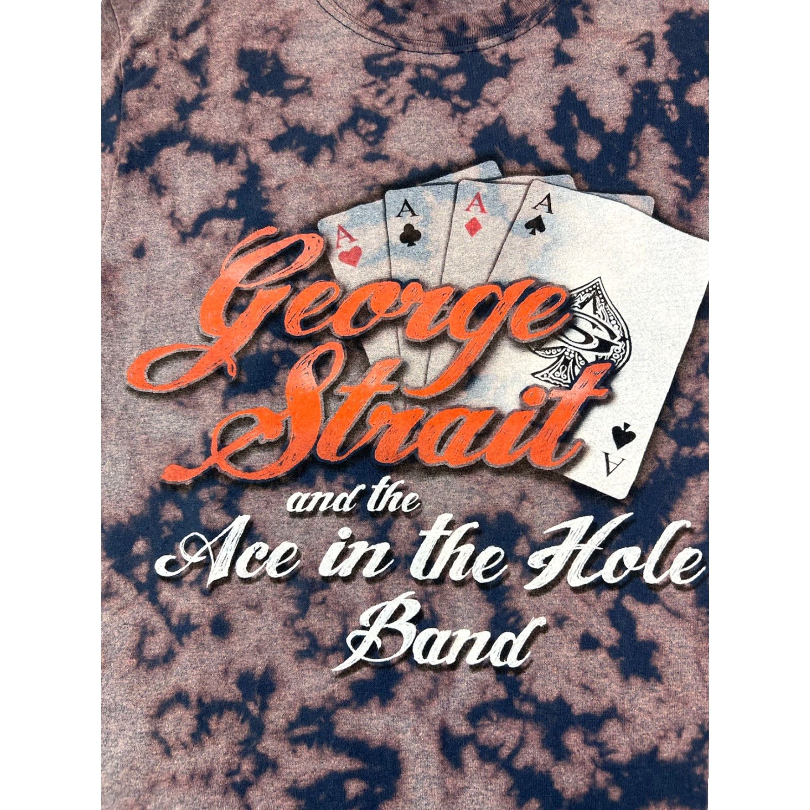 Vintage George Strait T-Shirt Short Sleeve Size S Unisex Adults Black Music Band Ace In The Hole Country Small Good Condition Size US S / EU 44-46 / 1 - 3 Thumbnail