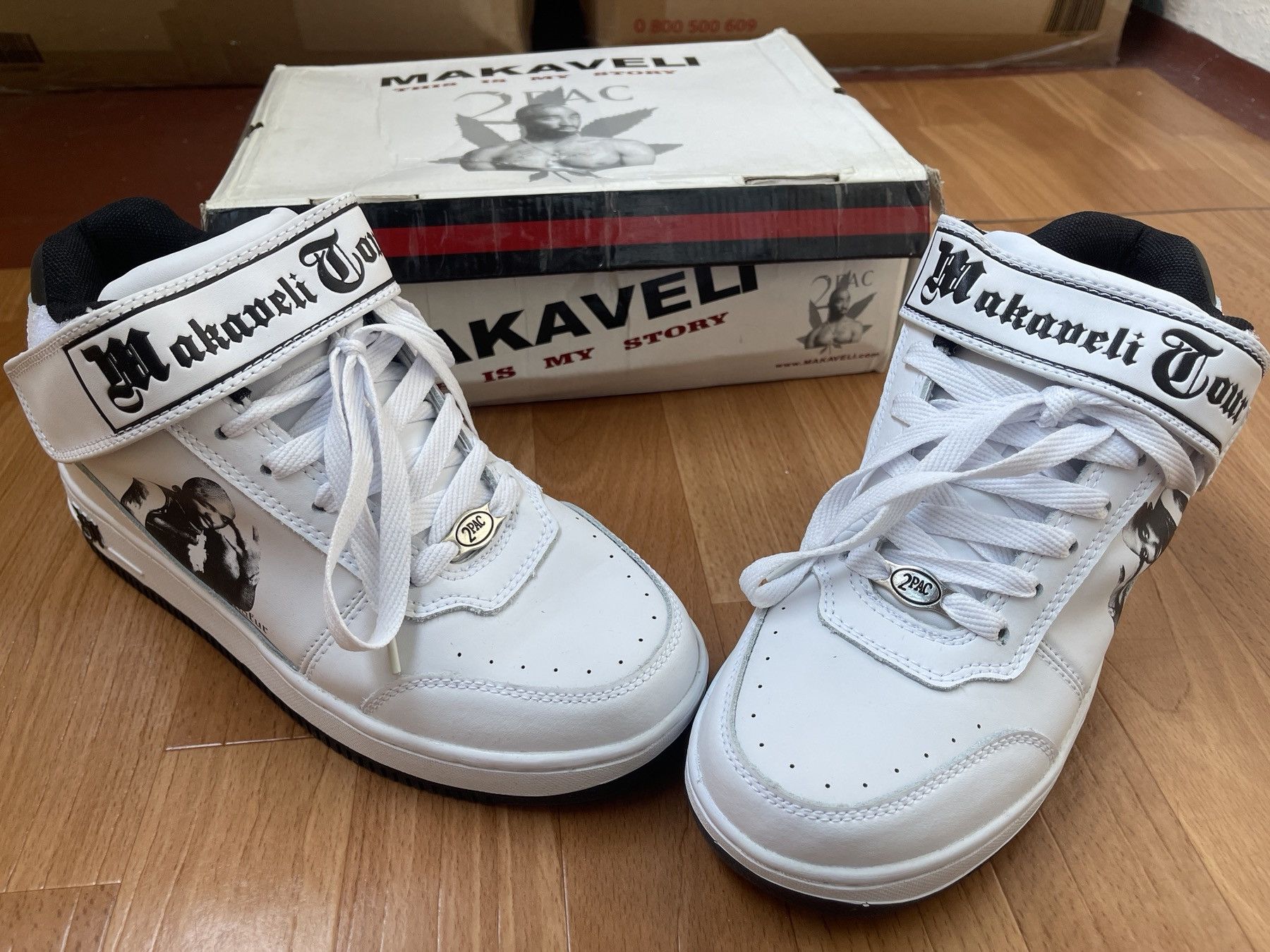 Makaveli MAKAVELI Branded sneakers, 2Pac shoes, Hi Top vintage US 9 Size US 9 / EU 42 - 7 Thumbnail