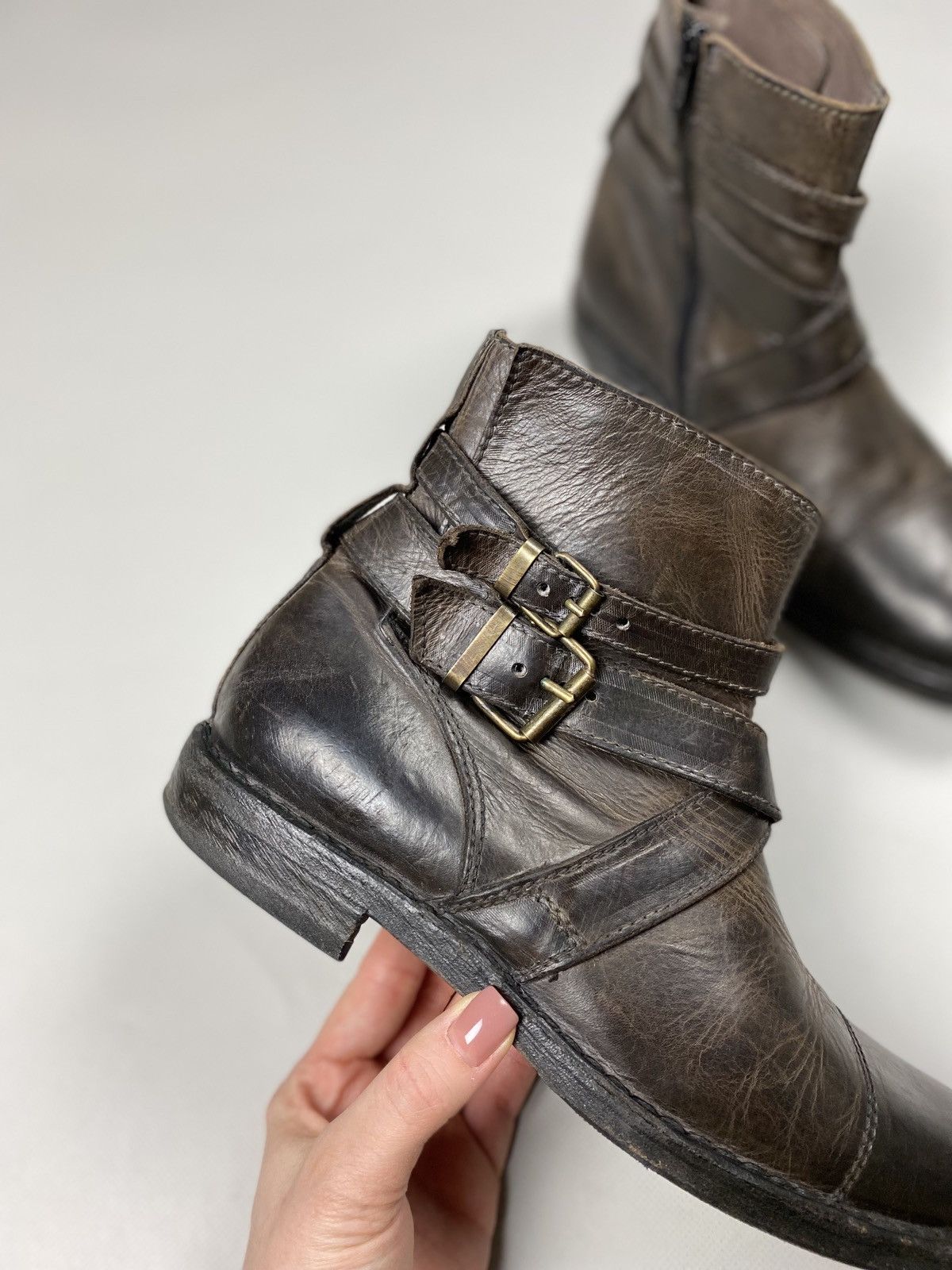 MoMA MOMA ladies avant-garde leather ankle biker boots size 38 Size US 8 / IT 38 - 3 Thumbnail