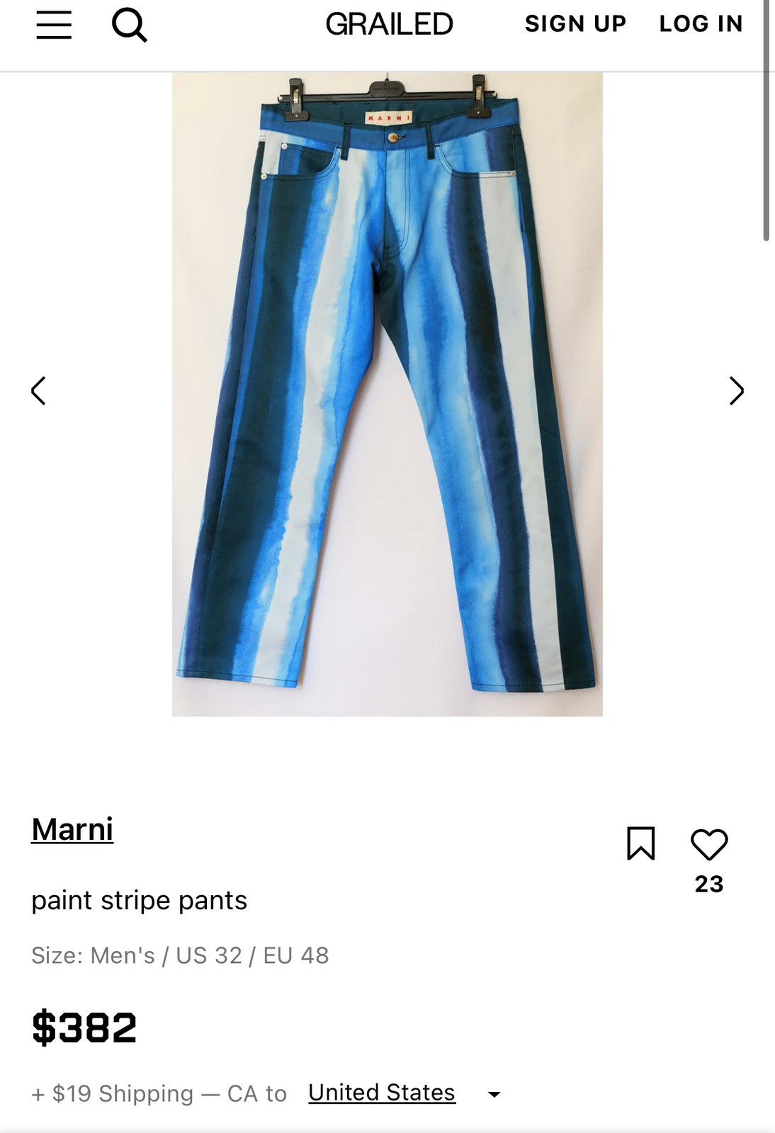 Marni BNWT Marni paint stripe pants Size US 32 / EU 48 - 5 Thumbnail