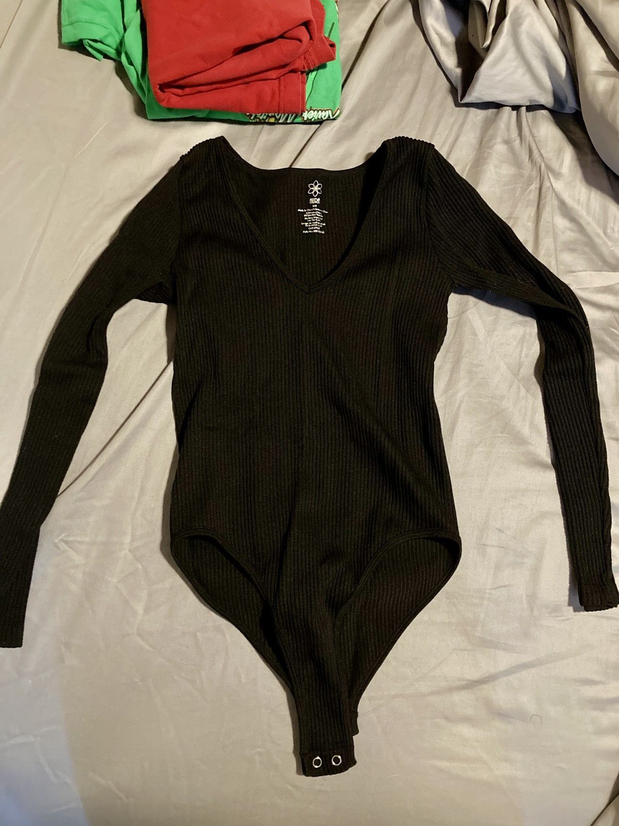 Other Womens black bodysuit long sleeve Size S / US 4 / IT 40 - 2 Thumbnail