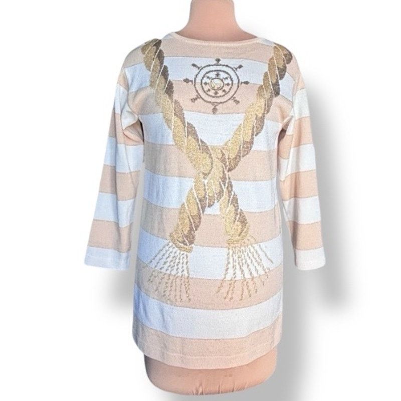 St. John Vintage St John Collection Nautical Rope Knit Tunic Sweater Size S / US 4 / IT 40 - 1 Thumbnail