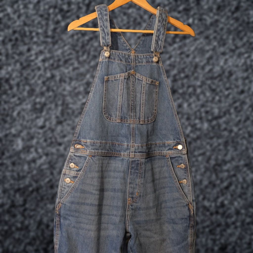 Old Navy Nwot! Old Navy Overalls Blue Denim 100% Cotton Women's 8 Jumpsuit Size 30" / US 8 / IT 44 - 1 Thumbnail