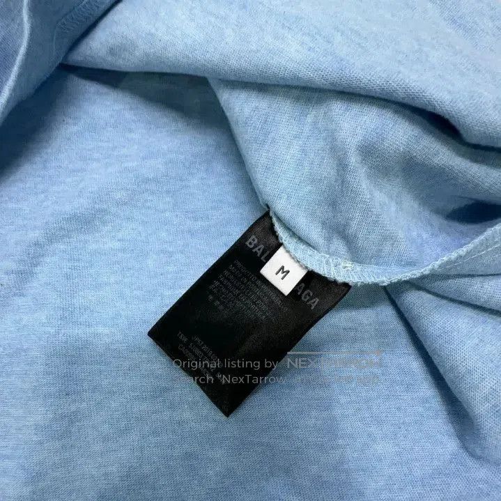 Balenciaga Balenciaga Blue Graphic Crew Neck Short Sleeve T-Shirt. Size US M / EU 48-50 / 2 - 5 Thumbnail