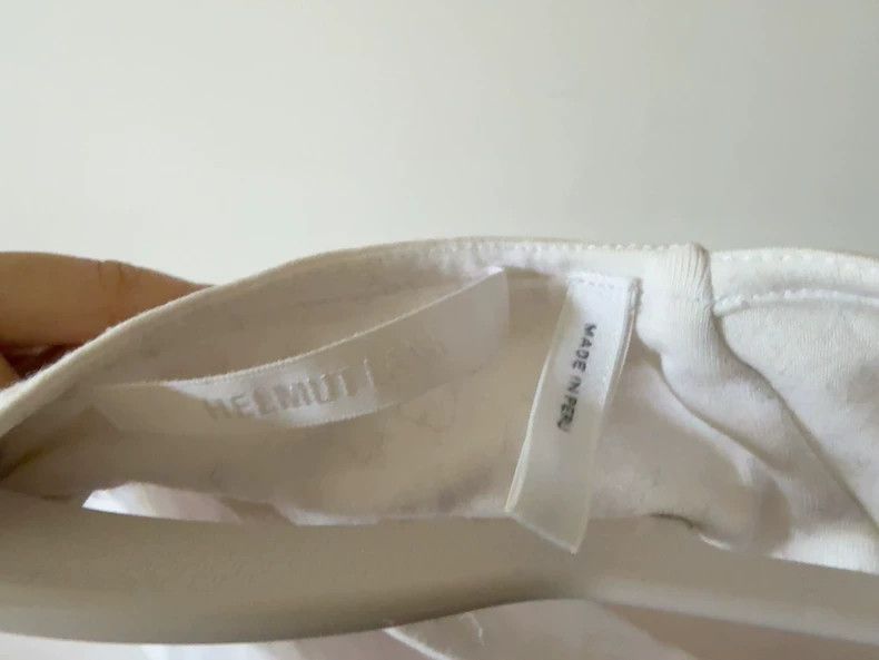 Helmut Lang HELMUT LANG White cropped short sleeves Size XS / US 0-2 / IT 36-38 - 3 Thumbnail