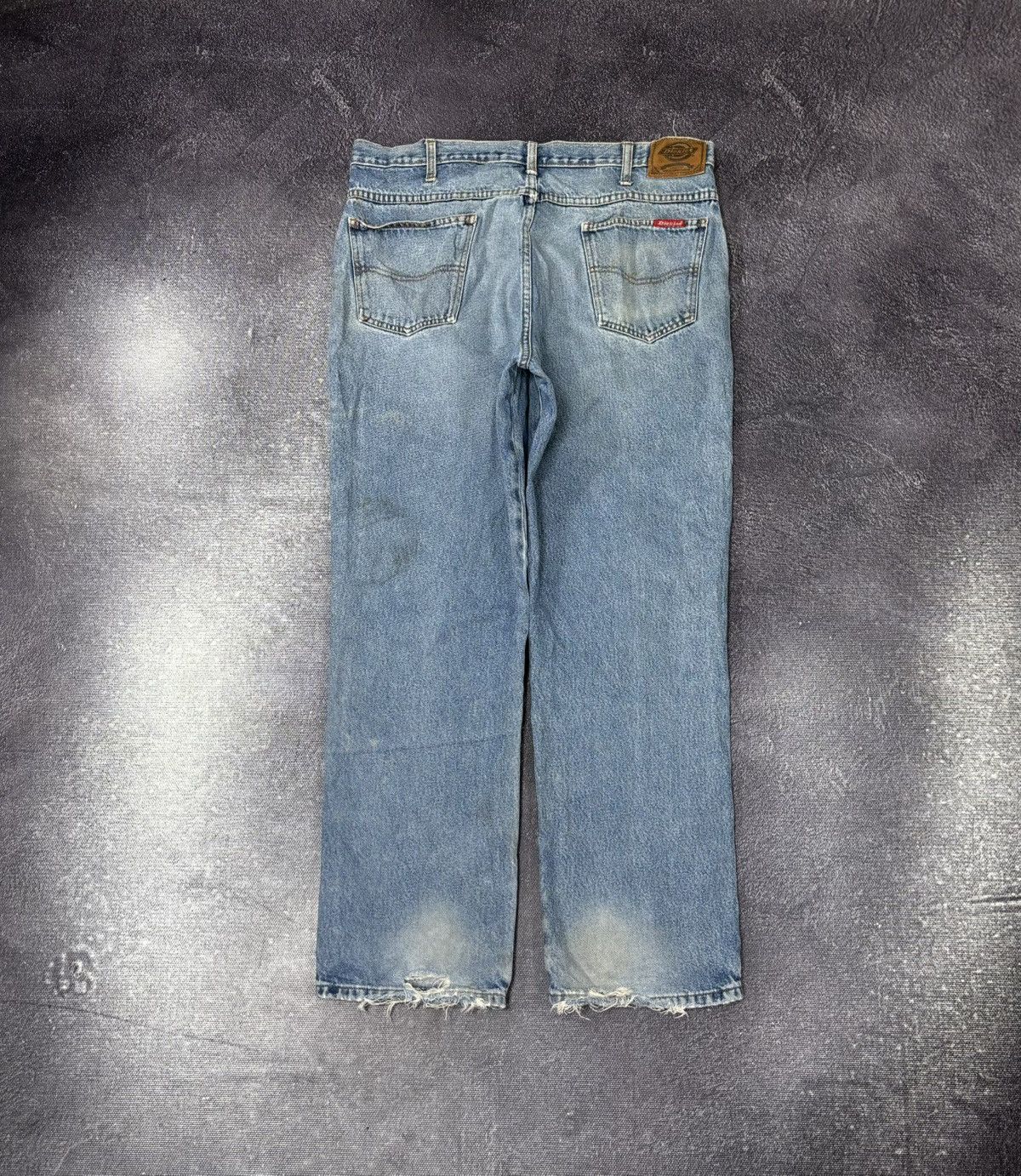 Dickies Vintage 90s Dickies USA Faded Light Blue Denim Baggy Jeans Size US 38 / EU 54 - 1 Thumbnail