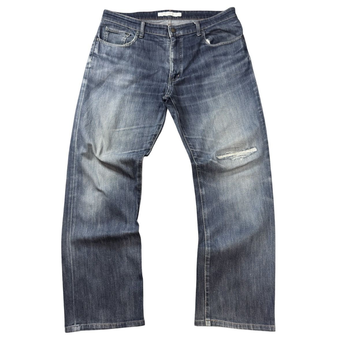 Jun Takahashi Vintage Archive Japanese Denim Uniqlo Natural Fit Wideleg Size US 36 / EU 52 - 1 Thumbnail