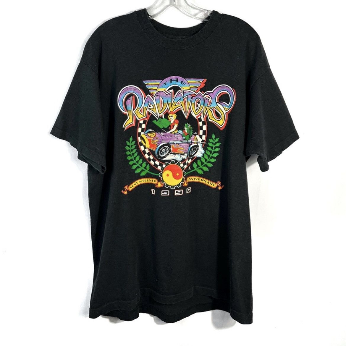 Band Tees × Vintage The Radiators Vintage 1995 17th Anniversary Single Stitch Te Size US XL / EU 56 / 4 - 1 Thumbnail