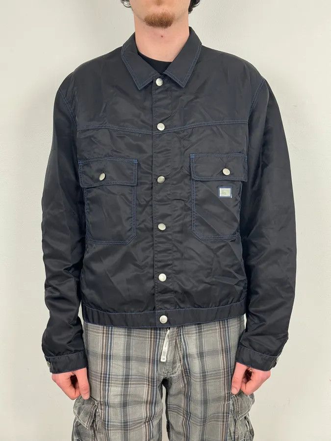 Marithe + Francois Girbaud SS1998 Marithé + François Girbaud Navy Nylon Cargo Pocket Jacket Size US L / EU 52-54 / 3 - 2 Thumbnail