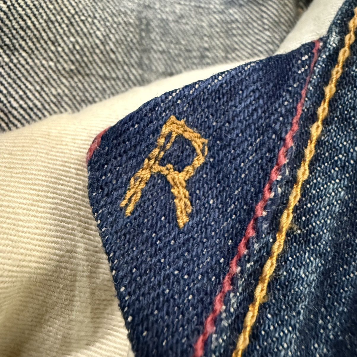 45rpm Vintage Rare Selvedge 45Rpm Indigo Dirty Wash Denim Size US 34 / EU 50 - 13 Thumbnail