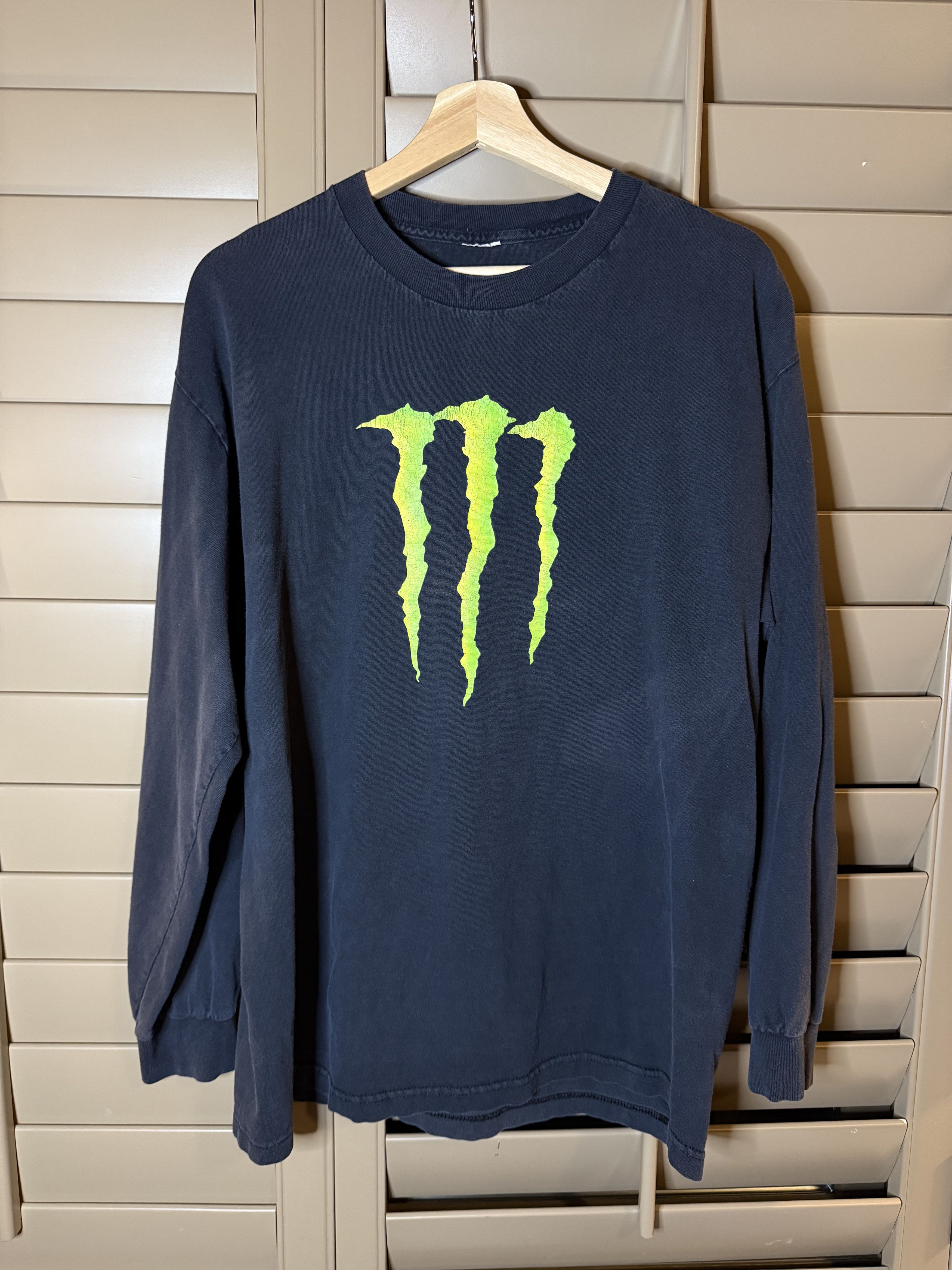 Vintage VTG Y2K Monster Energy Long Sleeve (Large) Size US L / EU 52-54 / 3 - 1 Thumbnail