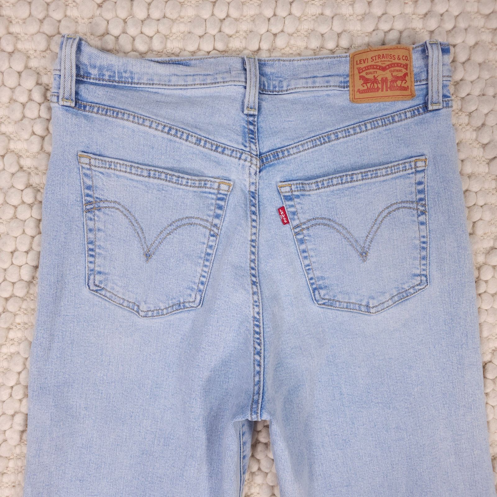 Levi's Levi's Ribcage Bell Light Wash Blue Sz 32 Size 32" / US 10 / IT 46 - 7 Thumbnail