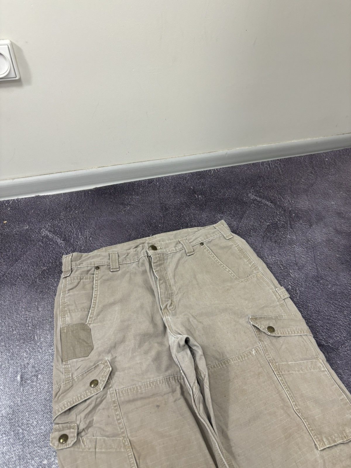 Carhartt Vintage Carhartt Y2K Relaxed Fit Work Hype Baggy Cargo Pants Size US 34 / EU 50 - 11 Thumbnail