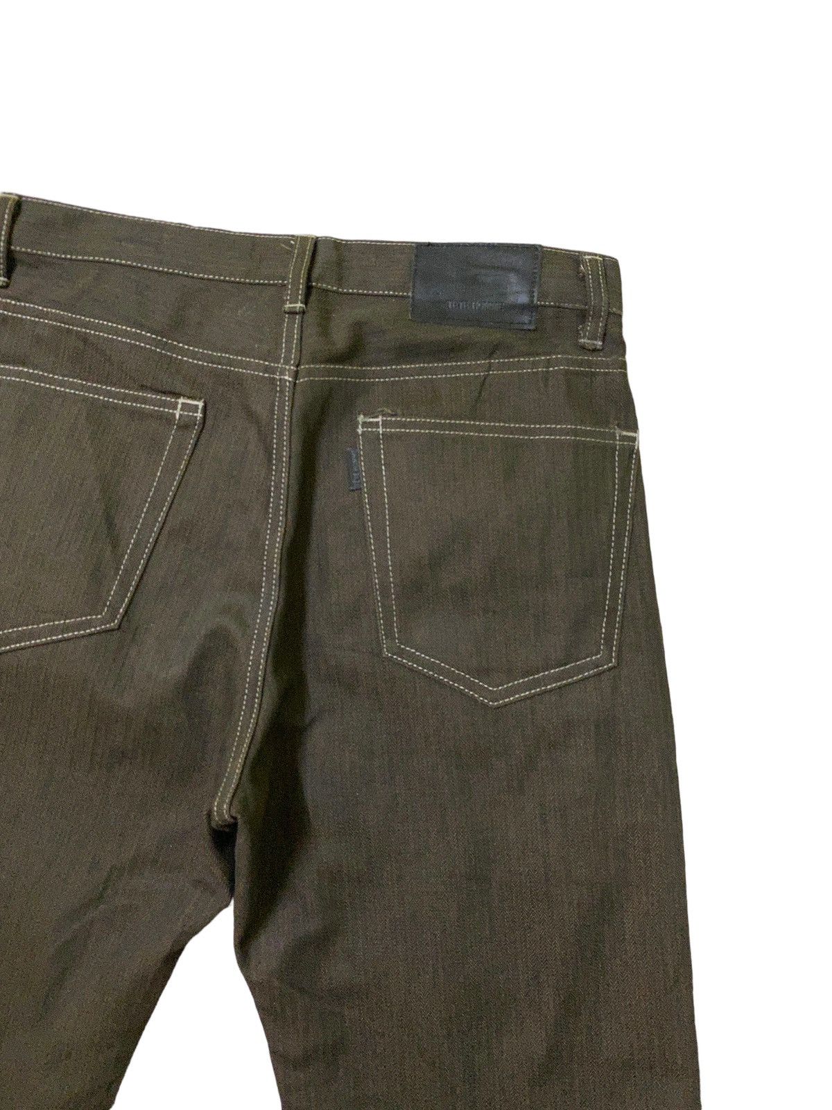 Tete Homme Vintage TETE HOMME Striped Brown Denim Pant Size US 28 / EU 44 - 10 Thumbnail