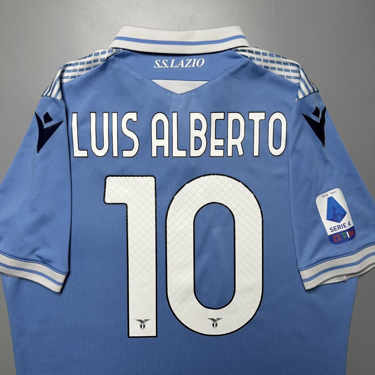 Macron LAZIO MACRON 2020/2021 FOOTBALL HOME JERSEY #10 LUIS ALBERTO Size US L / EU 52-54 / 3 - 11 Thumbnail