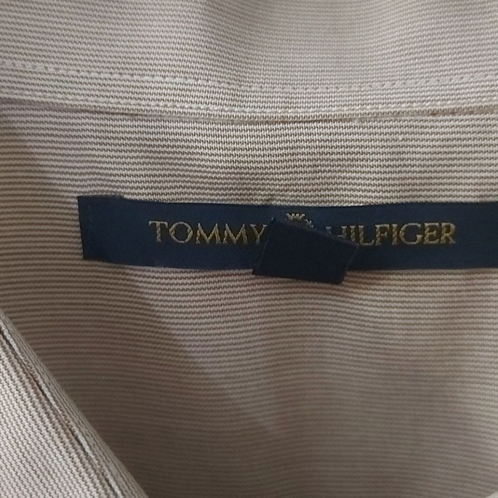 Tommy Hilfiger Tommy Hilfiger Light Brown Dress Shirt 16 1/2 32-33 Size US XXS / EU 40 - 7 Thumbnail