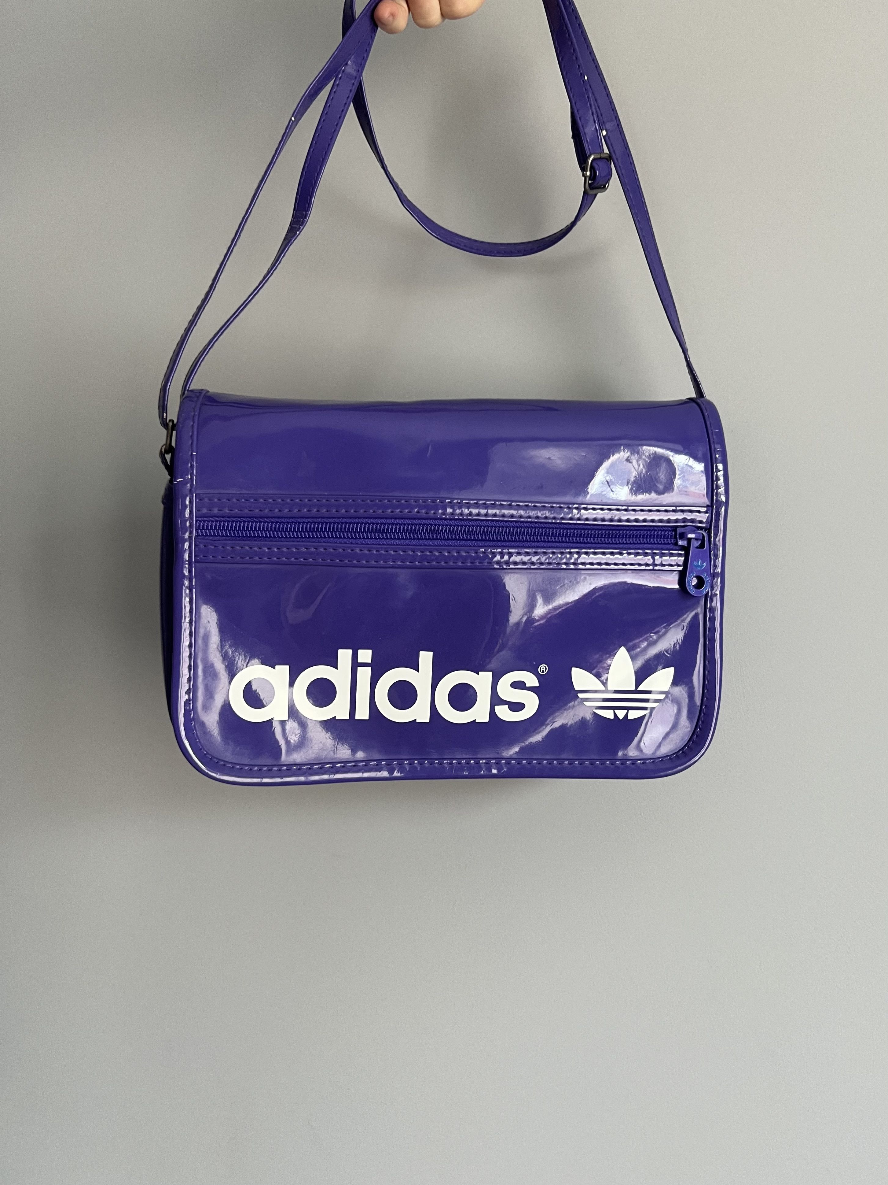 Adidas Adidas Originals Patent Purple Shoulder Bag Size ONE SIZE - 1 Thumbnail