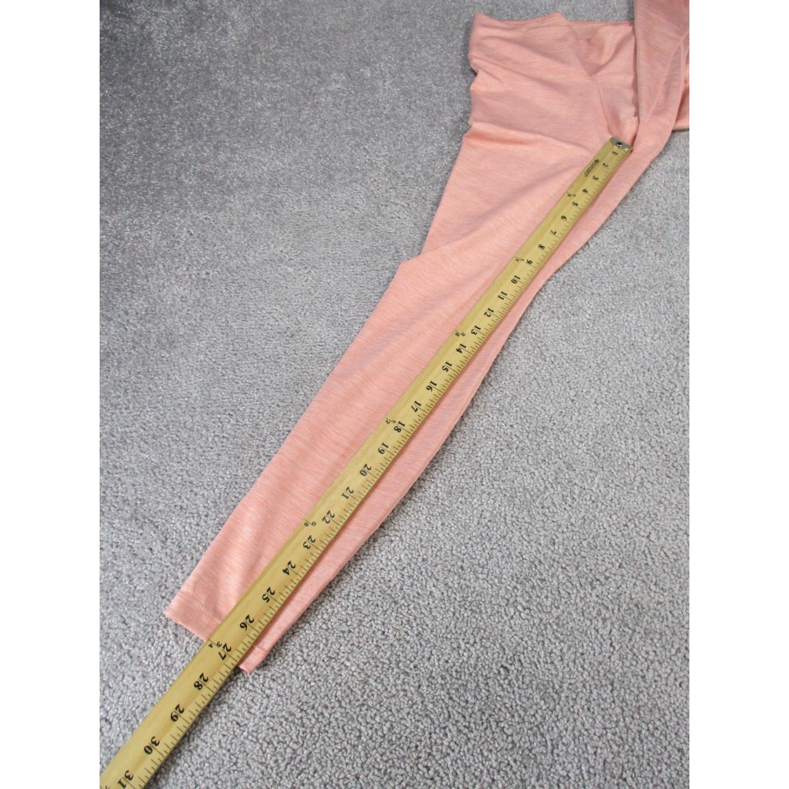 Nike VINTAGE Nike Leggings Womens XS Dri-Fit Pink Orange Compression Gym Athleisure Logo Womens Size 26" / US 2 / IT 38 - 3 Thumbnail