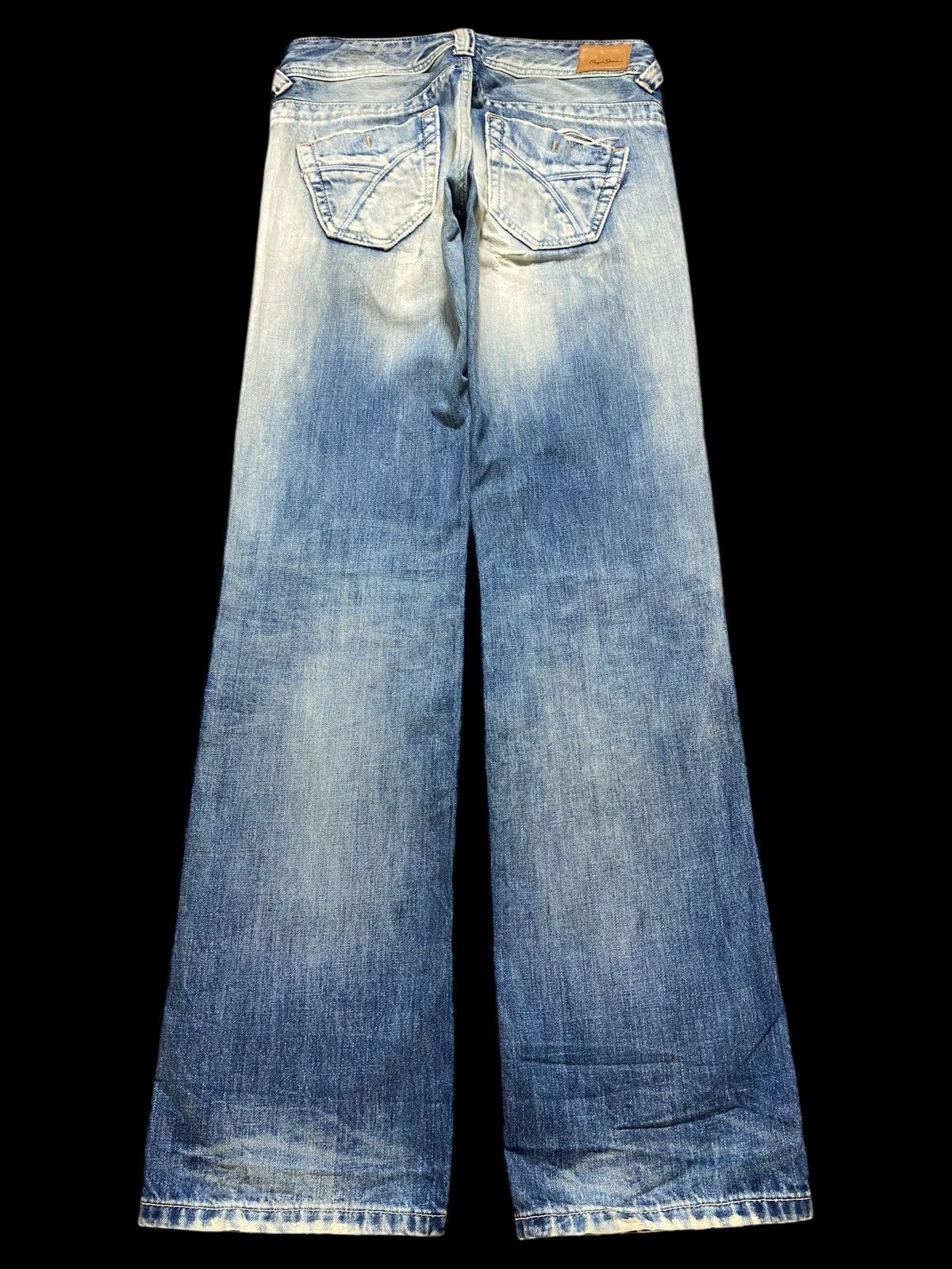 Hysteric Glamour Vintage Pepe Fade Wash Little Bootcut Style Distressed Jeans Size US 29 - 2 Thumbnail