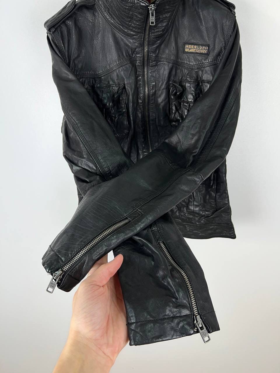 Superdry × Vintage SyperDry leather jacket woman size L Size L / US 10 / IT 46 - 6 Thumbnail