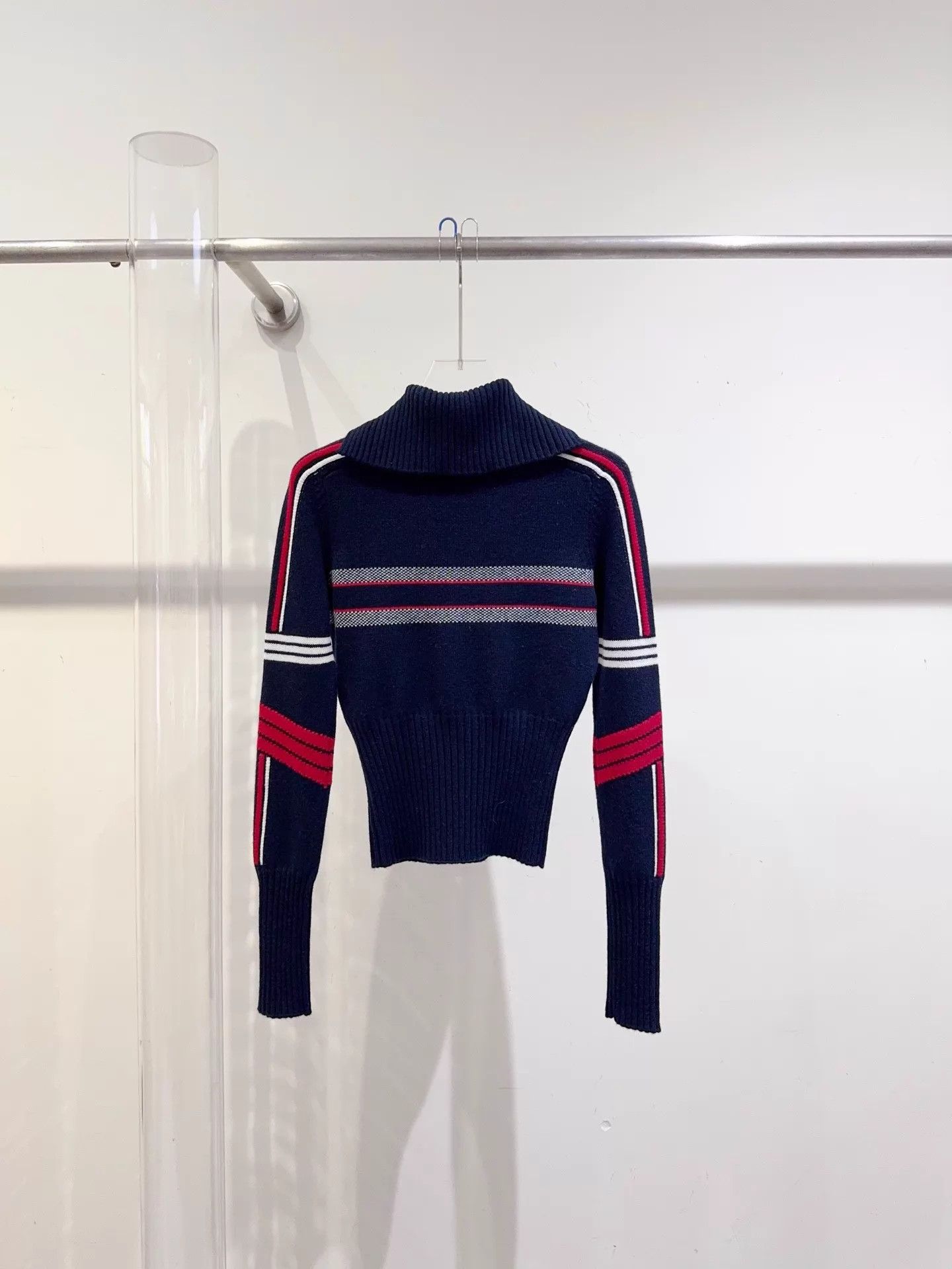Dior Dior Women's Navy Blue Lucky Star Sweater F34 Size XS / US 0-2 / IT 36-38 - 2 Thumbnail