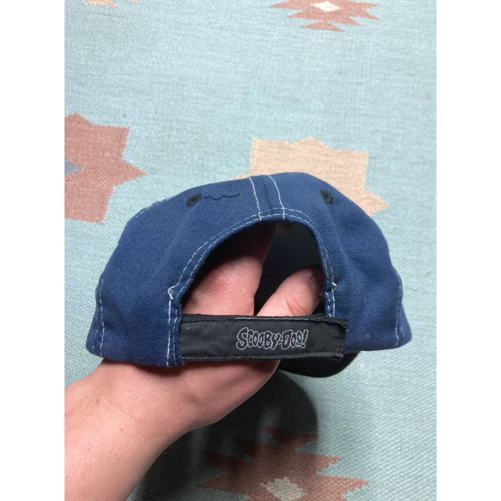 Vintage VINTAGE Scooby Doo Strapback Hat Cap Cartoon Holographic Blue Adjustable Men Size ONE SIZE - 5 Thumbnail