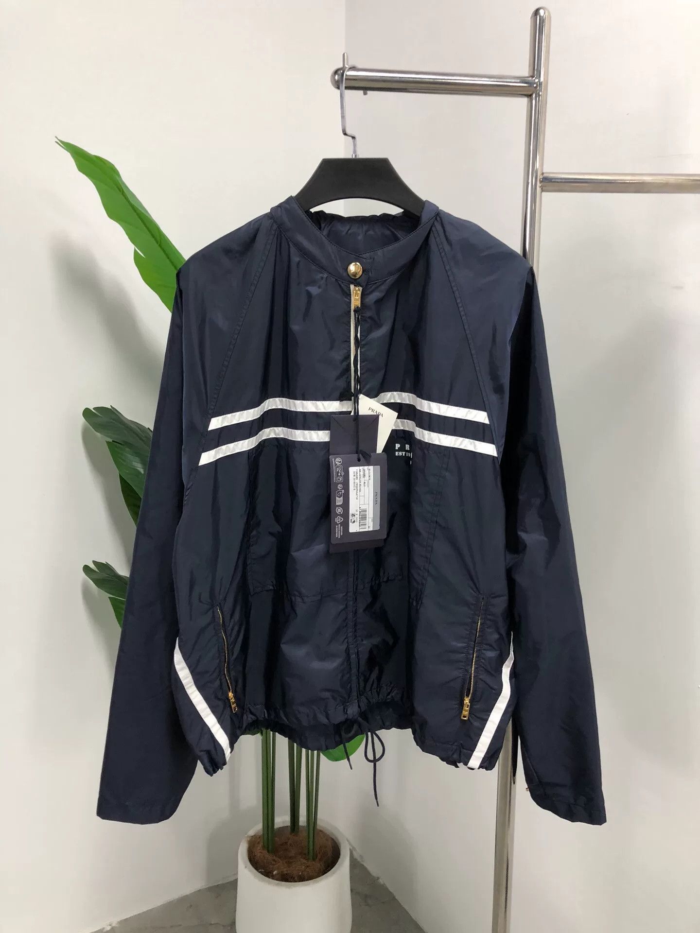 Prada prada blue zip-up jacket size 44 Size US M / EU 48-50 / 2 - 1 Thumbnail