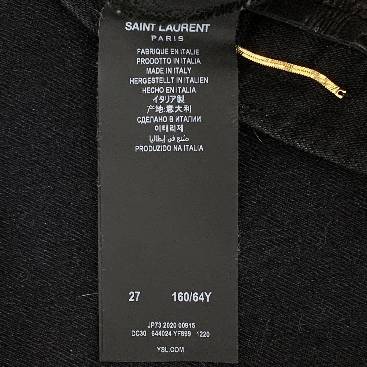 Saint Laurent Paris Saint Laurent Black Cotton Casual Pants K26WX Size 27" / US 4 / IT 40 - 8 Thumbnail