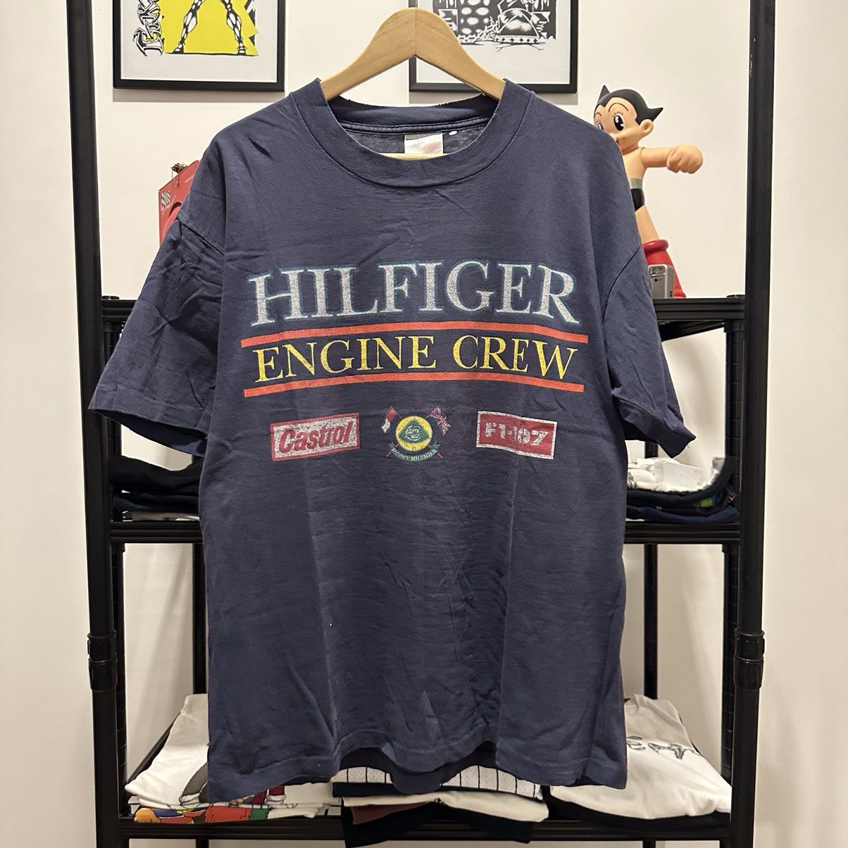 Tommy Hilfiger × Vintage HILFIGER ENGINE CREW Size US L / EU 52-54 / 3 - 1 Thumbnail