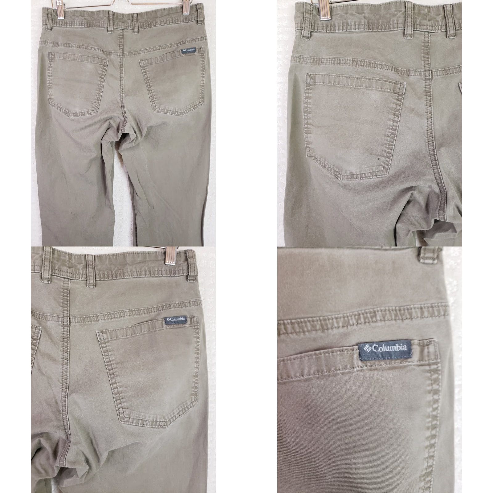 Vintage Columbia Pants Men's 32x34 Chino Straight Leg 5-Pocket Zip Closure Green Khaki Casual Workwear Travel Outdoor Reactivation.Unsupported Size US 32 / EU 48 - 8 Thumbnail
