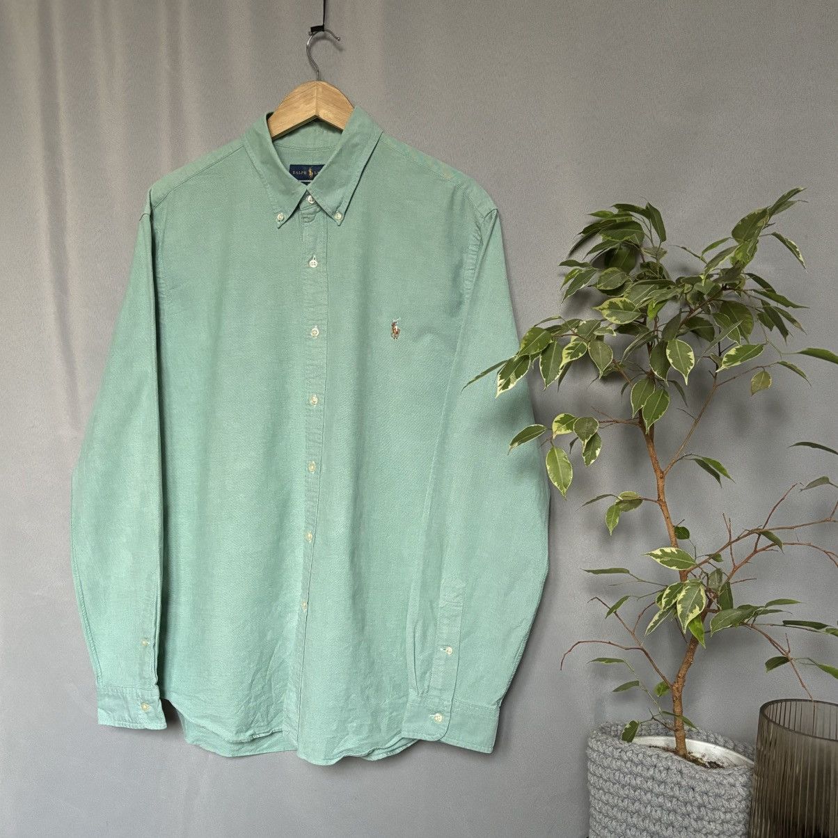 Polo Ralph Lauren Polo Ralph Lauren slim fit stretch oxford xxl green cotton Size US XXL / EU 58 / 5 - 6 Thumbnail