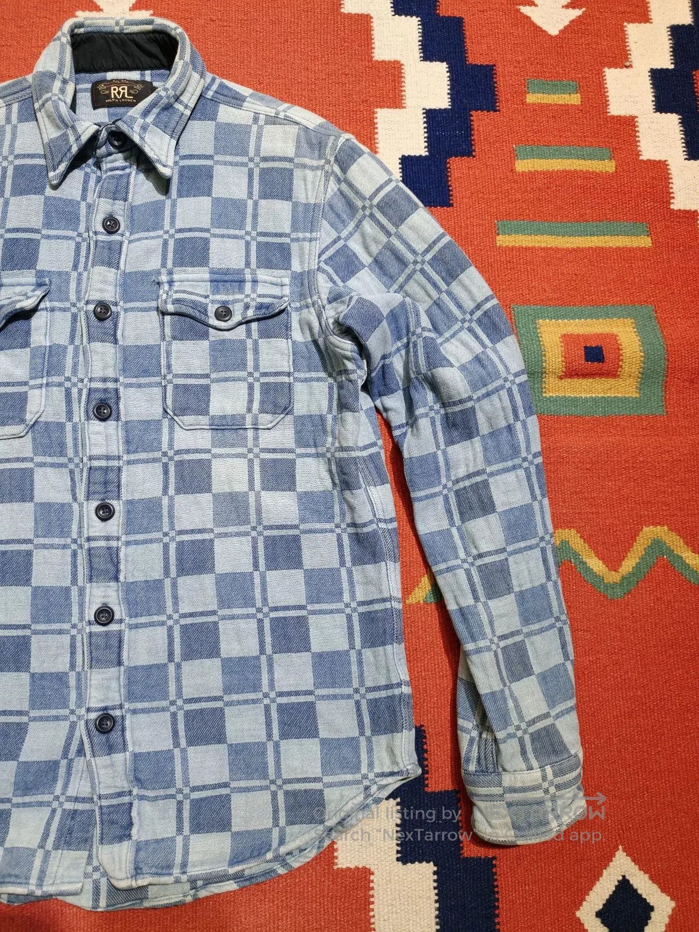 RRL Ralph Lauren RRL Ralph Lauren Classic Checkered Work Shirt. Size US S / EU 44-46 / 1 - 2 Thumbnail