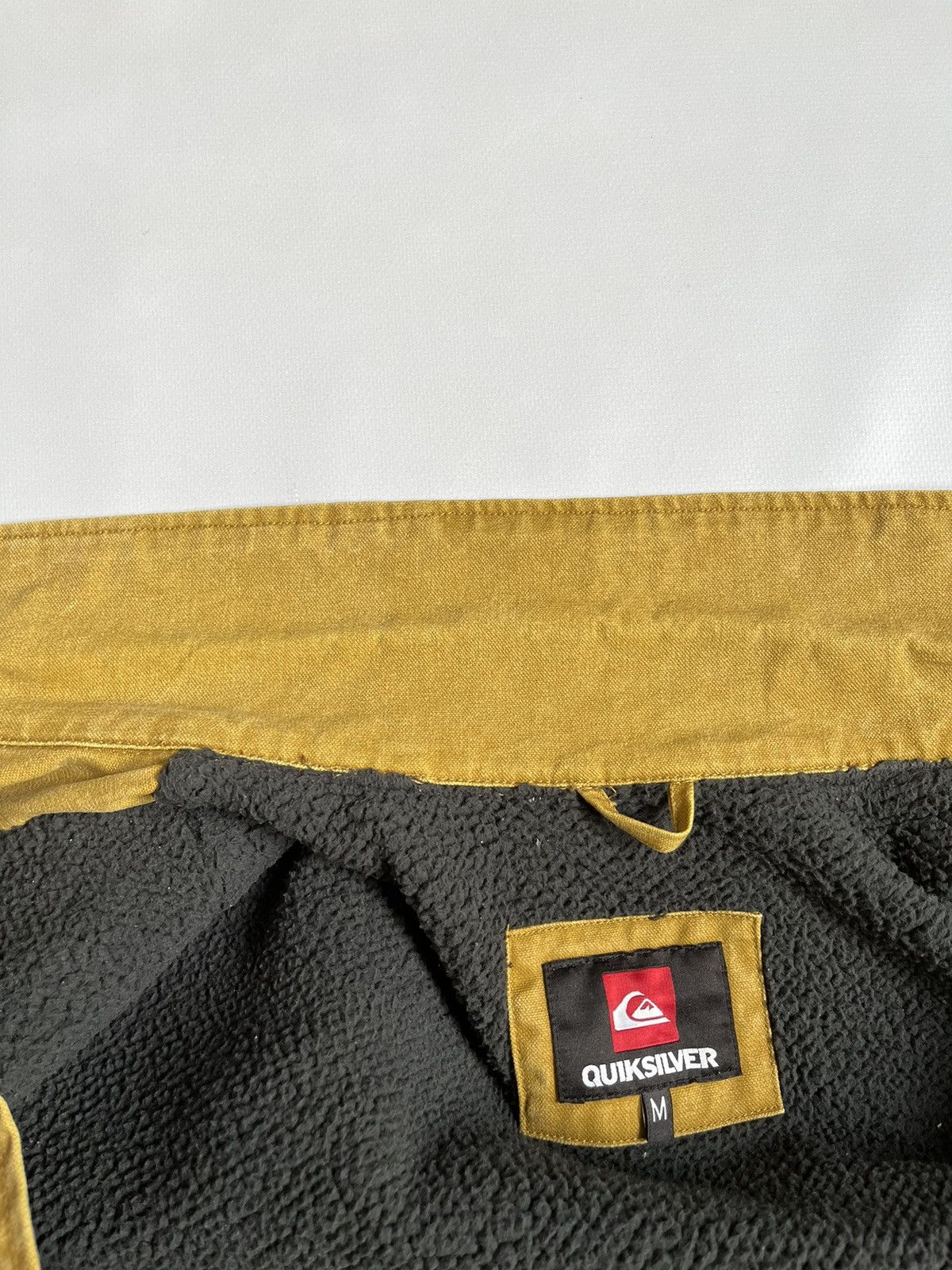 Quiksilver Quiksilver Men Mustard Sherpa Zip Jacket Size US M / EU 48-50 / 2 - 5 Thumbnail