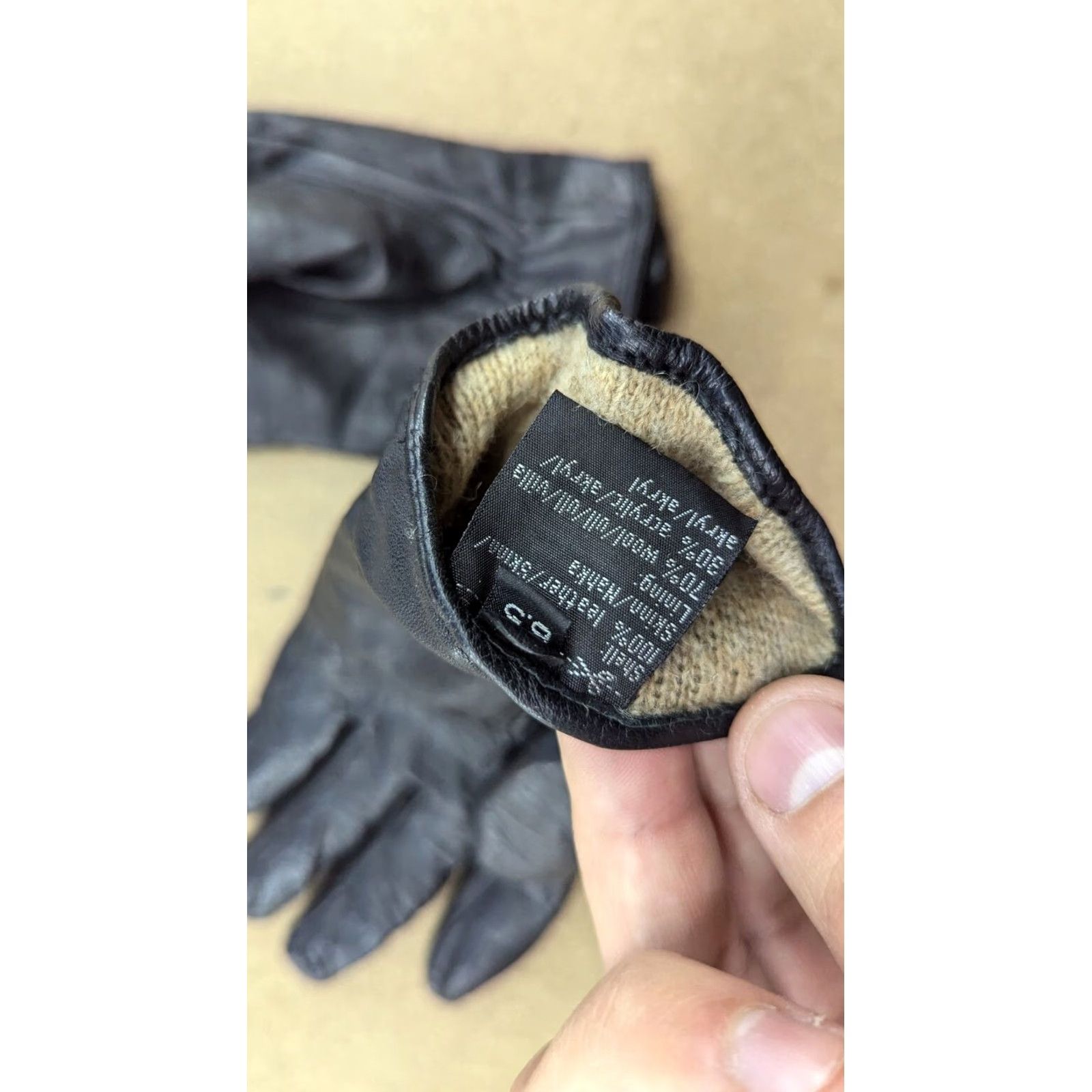 Vintage Genuine Leather Womens Gloves Size 6.5 Black Winter Lined Ladies Glove, Warm, Casual, 6.5, Black, Leather, Polyester, Unbranded, Women, Glove Size ONE SIZE - 6 Thumbnail
