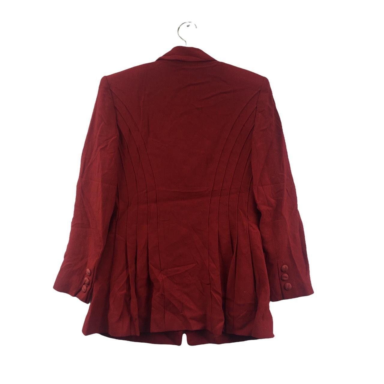 Vintage Vtg 90’ HANAE MORI PARIS Designer Red Cardigan Jacket Size S / US 4 / IT 40 - 4 Thumbnail