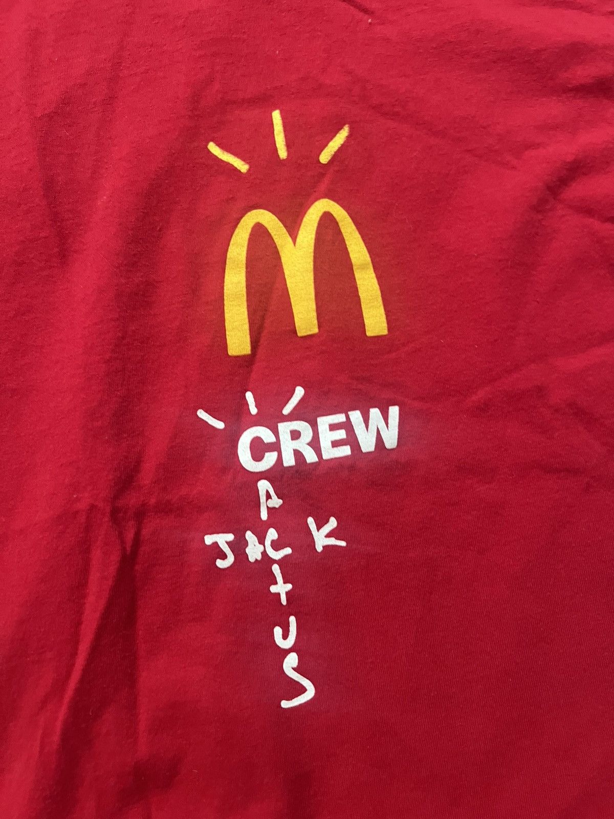 Other Travis Scott Cactus Jack x McDonalds Crew Tee Size US XL / EU 56 / 4 - 3 Thumbnail